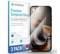 smartect Vetro Temperato 3 Pezzi per Motorola Moto G87 / G77 / G67 | Schermo Protettivo HD Anti Graffio, Pellicola Protettiva Senza Bolle, 0.3 mm Ultra Trasparente, Durezza 9H, Ultra Resistente