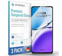 smartect Vetro Temperato 3 Pezzi per Oppo Reno 12F / 12 FS