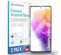 smartect Vetro Temperato 3 Pezzi per Samsung Galaxy A73 / A72 | Schermo Protettivo HD Anti Graffio, Pellicola Protettiva Senza Bolle, 0.3 mm Ultra Trasparente, Durezza 9H, Ultra Resistente