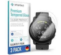 smartect Vetro Temperato 3 Pezzi per Suunto 9 Peak / 9 Peak Pro | Schermo Protettivo HD Anti Graffio, Pellicola Protettiva Senza Bolle, 0.3 mm Ultra Trasparente, Durezza 9H, Ultra Resistente