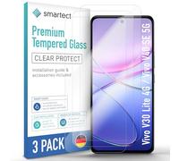 smartect Vetro Temperato 3 Pezzi per Vivo V30 Lite 4G / Vivo V40 SE 5G