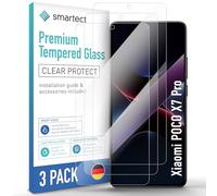 smartect Vetro Temperato 3 Pezzi per Xiaomi Poco X7 Pro | Schermo Protettivo HD Anti Graffio, Pellicola Protettiva Senza Bolle, 0.3 mm Ultra Trasparente, Durezza 9H, Ultra Resistente