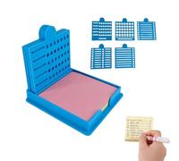 Smarter Sticky Note Kit, Sticky Note Holder + 5 Versatile Templates - Organize Notes, Boost Productivity & Master Daily Planning, Perfect for to-do Lists, Home, Office (Blue)