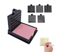Smarter Sticky Note Kit, Sticky Note Holder + 5 Versatile Templates - Organize Notes, Boost Productivity & Master Daily Planning, Perfect for to-do Lists, Home, Office (Black)