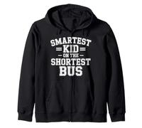Smartest Kid On The Shortest Bus Intelligence Metaphor - Felpa con Cappuccio