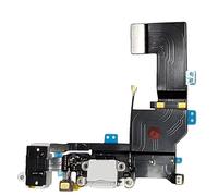 Smartex Connettore di Ricarica Compatibile con iPhone 5S Bianco - Dock Charging Flex di Ricambio con Parti elettriche per Microfono, Antenna, audiojack, Tasto Home