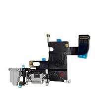 Smartex Connettore di Ricarica Compatibile con iPhone 6 6G Grigio Chiaro - Dock Charging Flex di Ricambio con Parti elettriche per Microfono, Antenna, audiojack, Tasto Home