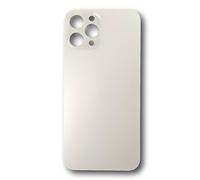 Smartex® Ricambio Vetro Scocca Posteriore Compatibile con iPhone 12 PRO Max | Back Glass (Bianco)