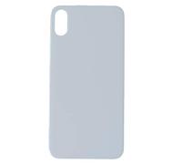 Smartex® Ricambio Vetro Scocca posteriore compatibile con iPhone X | Back Glass (Argento)