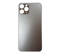 Smartex® Vetro copribatteria per scocca Posteriore Big Hole Compatibile con iPhone 11 PRO| Senza Logo (Nero)