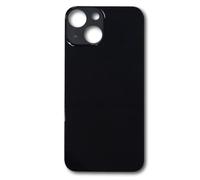 Smartex® Vetro copribatteria per scocca Posteriore Big Hole Compatibile con iPhone 13 Mini | Senza Logo (Nero)