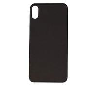 Smartex® Vetro copribatteria per scocca Posteriore Big Hole Compatibile con iPhone X | Senza Logo (Grigio siderale)