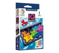 SmartGames - IQ Waves, Puzzle Game with 120 Challenges, Ages 6+, Blue, Yellow, R