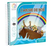 SmartGames - L'Arca di Noè - Gioco di Viaggio Magnetico - Imbarca tutti gli animali a bordo - 48 Sfide di Diversi Livelli - 1 Giocatore - A partire dai 5 anni