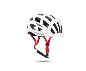 Smartgyro Helmet Urban White - Casco urbano e montagna per biciclette e scooter elettrici, taglia M/L, unisex, multipla ventilazione, Led posteriori