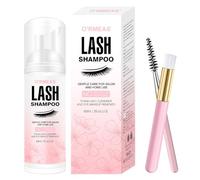 Smarting Shampoo per ciglia 60 ml+spazzola e pennello per mascara detergente schiumogeno per palpebre, Remover Extension Ciglia, rimuovere extension dalle ciglia, struccante per salone e uso domestico