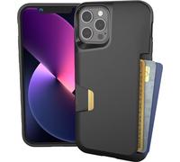 Smartish Apple iPhone 12/12 Po (6,1") Wallet Case Cover Protettiva - Wallet Slayer Vol. 1 [Sottile + Protettivo] Titolare della carta di credito - nera