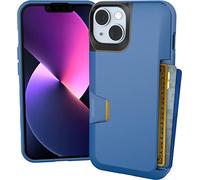 Smartish Custodia a portafoglio per iPhone 14 - Wallet Slayer Vol. 1 [sottile e protettiva] porta carte di credito - custodia a portafoglio nascosta testata per carte di credito compatibile con Apple