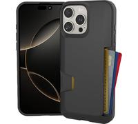 Smartish® Custodia a portafoglio per iPhone 16 Pro Max - Wallet Slayer Vol. 1 [sottile e protettiva] porta carte di credito - Custodia a portafoglio nascosta con slot per carte di credito compatibile