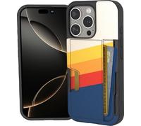 Smartish® Custodia a portafoglio per iPhone 16 Pro - Wallet Slayer Vol. 2 [sottile e protettiva] porta carte di credito con cavalletto, custodia per carte di credito testata contro le cadute