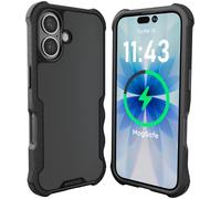Smartish® Custodia magnetica protettiva per iPhone 16 - Gripzilla compatibile con MagSafe [robusta e resistente] custodia sottile corazzata con protezione testata per Apple iPhone 16 - Black Tie