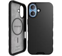 Smartish Custodia MagSafe per iPhone 2025 - Custodia sottile magnetica Gripmunk [leggera e protettiva] custodia sottile con fodera in microfibra per Apple iPhone 2025 - Black Tie Affair