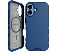 Smartish® Gripmunk - Custodia magnetica compatibile con MagSafe per iPhone 17, leggera e protettiva, cover sottile con grip, fodera in microfibra, per Apple iPhone 17, motivo: Blues on The Green