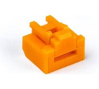 SK NL03PKOR - Serratura porta, RJ45, 10 pezzi, con chiave, arancione