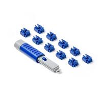 SmartKeeper NL03PKDB 10 x RJ45 Port Blockers with 1 x Lock Key Basic Dark Blue SLSART-0058 SLSART0058 (SLSART-0058)