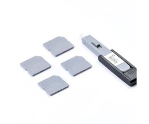 SmartKeeper Essential, 4 blocchi porta SD + chiave, grigio