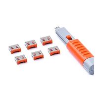 SmartKeeper ESSENTIAL / 6 X USB A Port Blockers con 1 X Lock Key Basic/Arancione