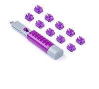 SmartKeeper Essential - Blocco porta RJ45, 10 pezzi, con 1 chiave di blocco Basic/viola