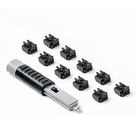 SK NL03PKBK - Blocco porta, RJ45, 10 pezzi, con chiave, nero
