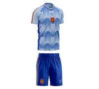 smartketing Minikit per Bambini della seconda Squadra di Calcio Spagnola Pedri 10, Mini Kit Gioventù Unisex, Blu, 4