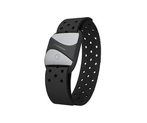 smartLAB hrm A cardiofrequenzimetro sul braccio, nero, ECG, misurazione precisa del polso con Bluetooth e ANT+, compatibile con Garmin Wahoo Polar Apple Watch RUNTASTIC PRO