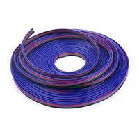 SmartLightMax Cavo di prolunga per striscia LED RGB a 4 poli, lunghezza 2/5/10/20 m, per strisce LED RGB 5050 e 3528, compatibile con connettori senza saldatura (5 m)