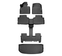 SMARTLINER Floor Mats 2 Rows and Cargo Liner Behind 3rd Row Set Compatible with 2020-2025 Hyundai Palisade