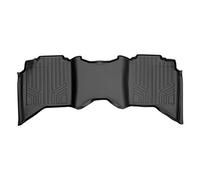 SMARTLINER Floor Mats 2nd Row Liner Black Compatible with 2009-2022 Ram 1500-2010-2022 Ram 2500/3500 Crew Cab