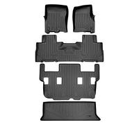 Smartliner - Set di tappetini e rivestimento per il carico dietro la terza fila, colore nero, per spedizione/navigatore 11-17 con sedili a 2a fila, senza console (senza modelli EL o L)