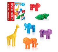 SMARTMAX My First Safari Animals : Gioco Magnetico - 18 Pezzi - Da 1 Anno | Animali Magnetici da Comporre - Gioco Educativo Prima Infanzia - Forme e Colori - Motricità Fine - Compatibile con SmartMax