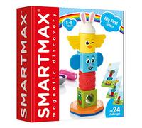 SMARTMAX - My First Totem, Magnetic Discovery Play Set with 24 Challenges, 7 pieces, 1 1/5 - 5 Years