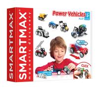Smartmax Set gioco magnetico Power Vehicles, 25 pezzi, auto e camion, 3+ anni