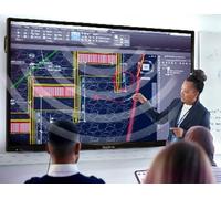 SMARTMEDIA SMA13X75M - Monitor lavagna interattiva con camera e microfono integrati, 75", 4K, fino a 40 utenti