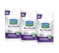 SmartMouth Zecche a doppia azione a bocca asciutta, deodorante per respiro, menta senza zucchero, 50 ct, confezione da 3