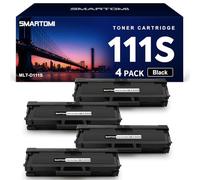 SMARTOMI MLT-D111S Compatibili Toner per Samsung D111S MLT-D111S 111S per Xpress SL M2026W M2026 M2070FW M2070 M2070W M2070F M2020 M2020W M2021 M2021W M2022 M2022W M2071 M2071W M2078W (Nero, 4-Pack)