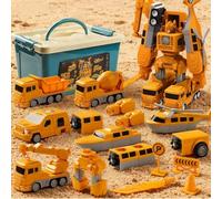 Smartoon-Giocattoli magnetici, Set Robocar magnetico, Set da 8/16/26/35 pezzi, Non tossico, Bordi lisci senza sbavature, Set Robocar magnetico, Set di giocattoli robot 7 in 1,A