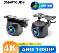 SMARTOUR AHD 4K 1920*1080p Visione notturna da 180 gradi Monitor per auto Telecamera per retrovisione automatica Telecamera di backup AHD assistenza al parcheggio per Androi