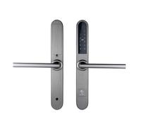 SMARTPASS Smart Lock - Serratura elettronica per porta, con telefono, codice, scheda, chiavi, controllo app, Bluetooth, Wi-Fi, modello Paris (grigio)