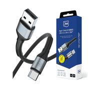 Smartphone 3MK Cavo Iperteso 3Mk Serie N Da A A C, 2 M, Per Telefoni, Ricarica Rapida Qc 3.0 9V/2A 18W.