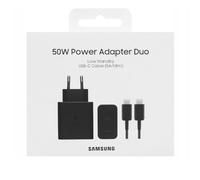 CHARGEUR SECTEUR ULTRA RAPIDE DUO 50W OU 2 X 25W, GAN (AVEC C BLE 45W 1,8M COLOR